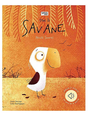 Libro sonoro para bebés: la sabana | Sassi Junior