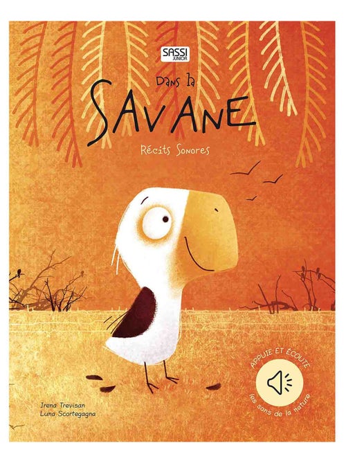 Libro sonoro para bebés: la sabana | Sassi Junior - Kiabi
