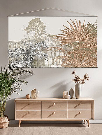 Lienzo mural vegetal