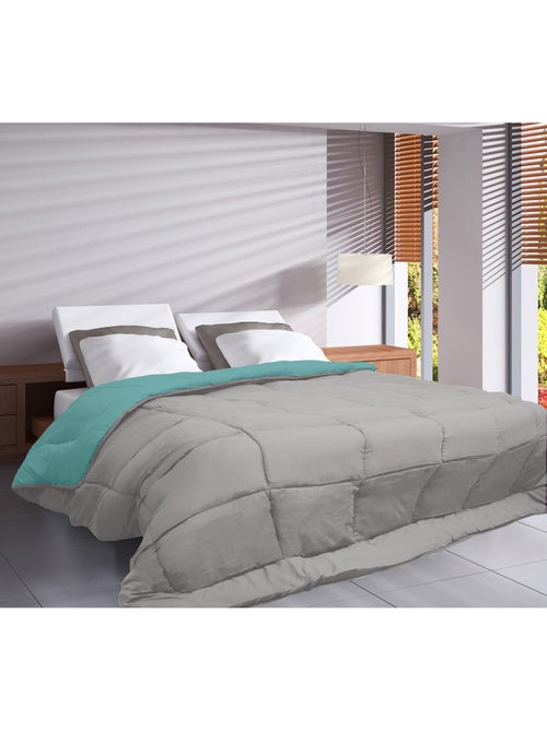Ligero edredón reversible bicolor de microfibra de 200 g/m² - Kiabi