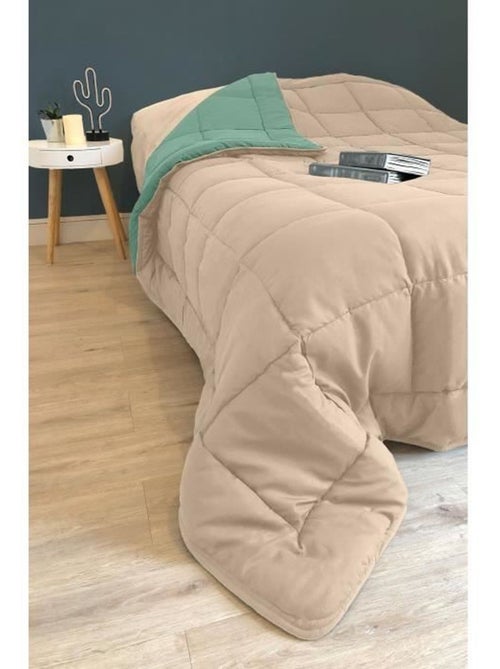 Ligero edredón reversible bicolor de microfibra de 200 g/m² - Kiabi