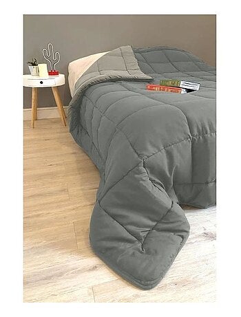 Ligero edredón reversible bicolor de microfibra de 200 g/m²