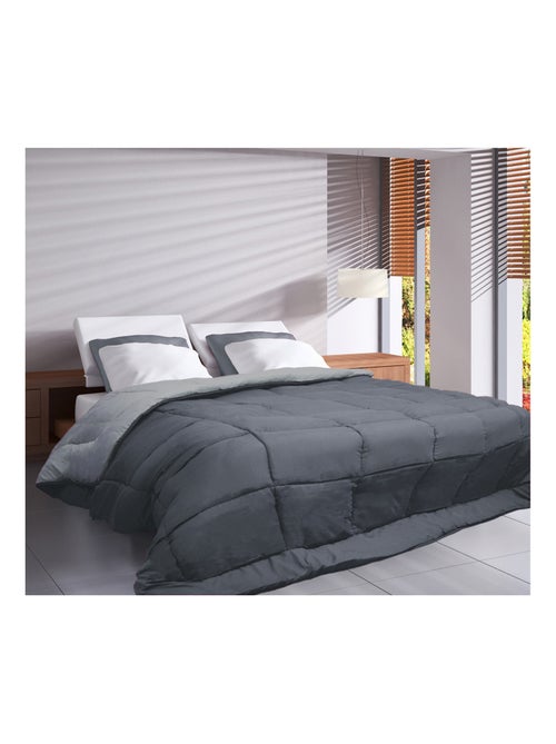 Ligero edredón reversible bicolor de microfibra de 200 g/m² - Kiabi