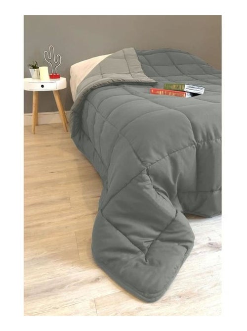 Ligero edredón reversible bicolor de microfibra de 200 g/m² - Kiabi