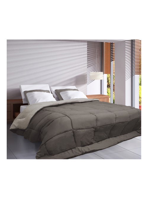 Ligero edredón reversible bicolor de microfibra de 200 g/m² - Kiabi