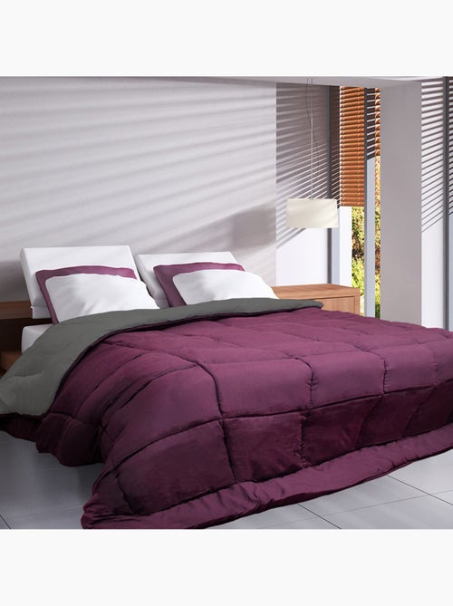 Ligero edredón reversible bicolor de microfibra de 200 g/m² - Kiabi