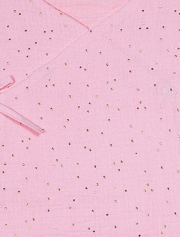 Ligero saco de dormir de verano en gasa doble de algodón lisa - BB&CO