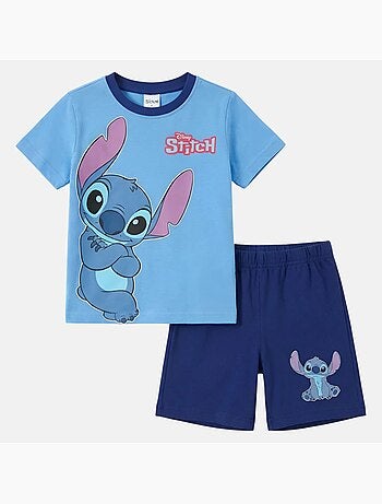 Lilo & Stitch - Conjunto niño Stitch camiseta de manga corta y pantalón corto