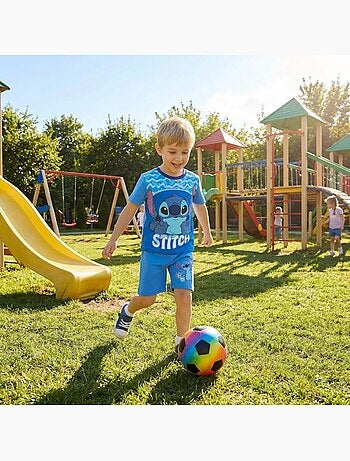 Lilo & Stitch - Conjunto niño Stitch camiseta de manga corta y pantalón corto