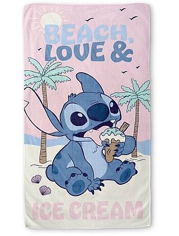 Lilo & Stitch - Toalla de playa niño con dibujo de Lilo y Stitch