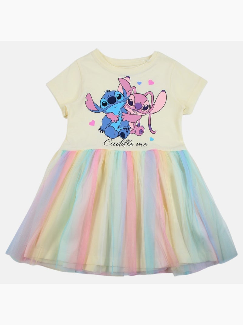Lilo & Stitch - Vestido para niña Amarillo - Kiabi
