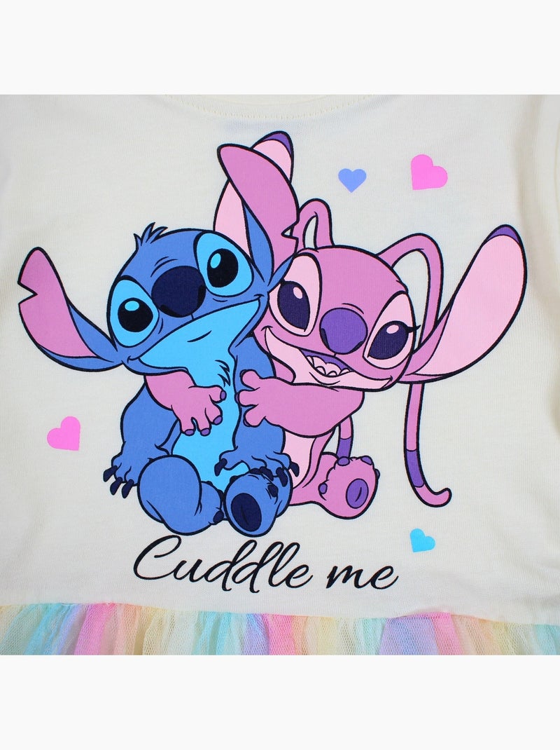 Lilo & Stitch - Vestido para niña Amarillo - Kiabi