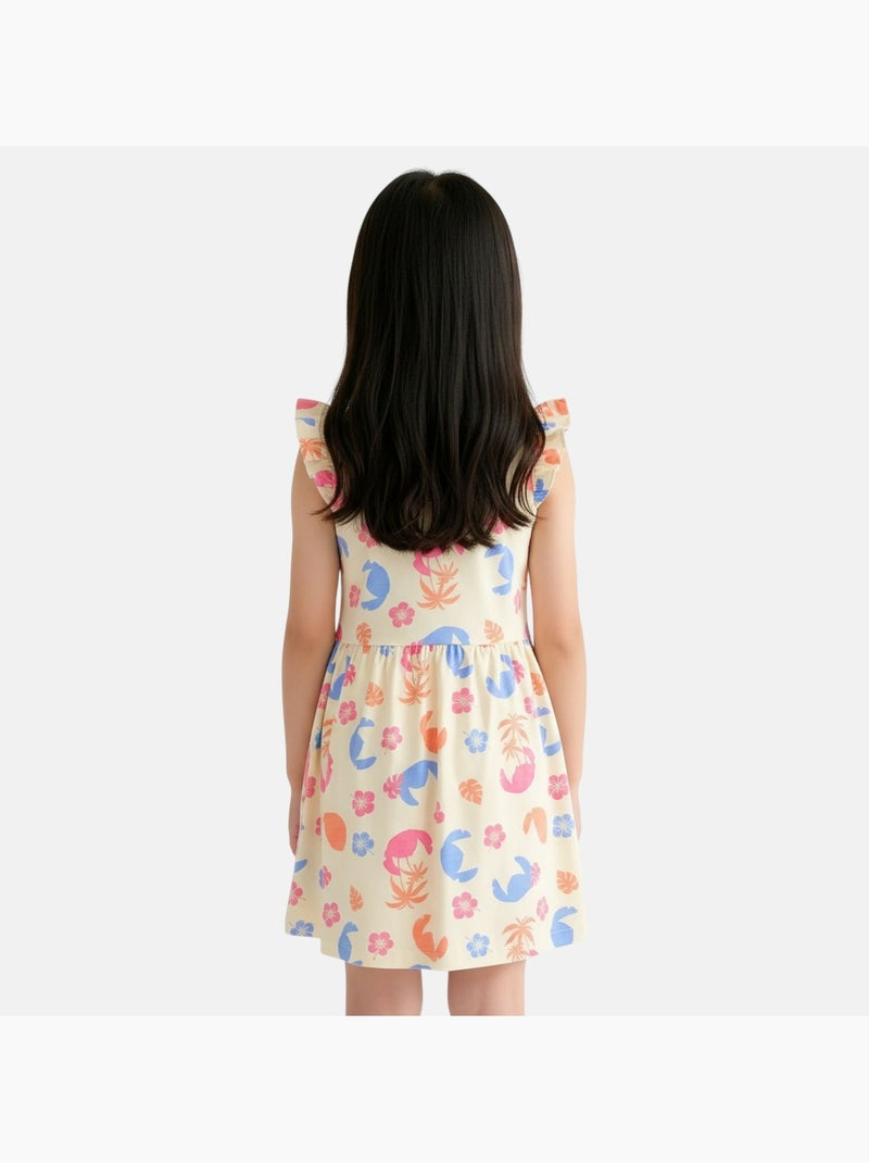 Lilo & Stitch - Vestido para niña Naranja - Kiabi