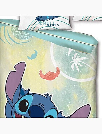 Lilo y Stitch, juego de sabanas infantil estampado reversible 100% algodón, VIBES