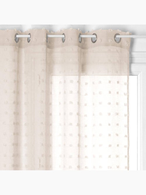 Lily beige transparente 140x240cm - Kiabi