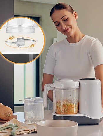 LIONELO 5 en 1 - Licuadora - Vaporera - Calienta biberones - Esterilizador