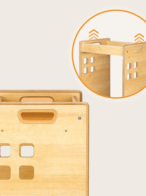 LIONELO Ayudante de Cocina - Torre Evolutiva de Observación y Aprendizaje - Montessori - Estantería - Kiabi