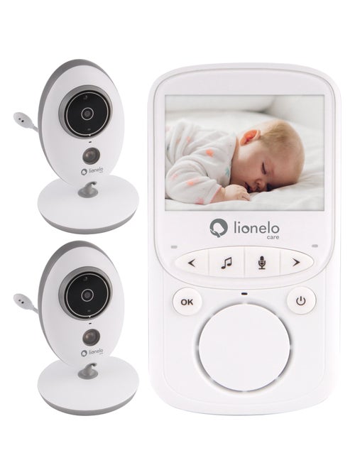 LIONELO Babyline 5.1 - Vigilabebés inalámbrico con vídeo - 2 cámaras - Comunicación bidireccional - Kiabi