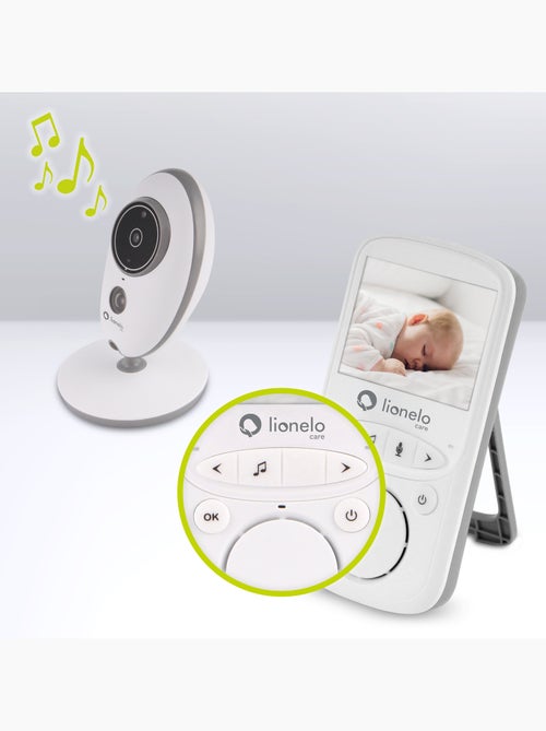 LIONELO Babyline 5.1 - Vigilabebés inalámbrico con vídeo - 2 cámaras - Comunicación bidireccional - Kiabi