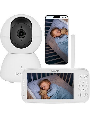 LIONELO Babyline 8.4 videobabyfoon - Monitor - Mobiele app - Bereik 300 m - Huilherkenning