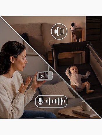 LIONELO Babyline 8.4 videobabyfoon - Monitor - Mobiele app - Bereik 300 m - Huilherkenning