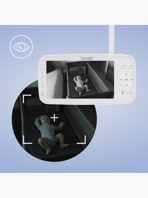 LIONELO Babyline 8.4 videobabyfoon - Monitor - Mobiele app - Bereik 300 m - Huilherkenning - Kiabi LIONELO Babyline 8.4 videobabyfoon - Monitor - Mobiele app - Bereik 300 m - Huilherkenning - Kiabi