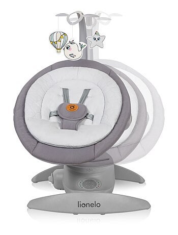 LIONELO Mell - Columpio para bebé 360° - 12 melodías - 6 modos - Control remoto - Bluetooth