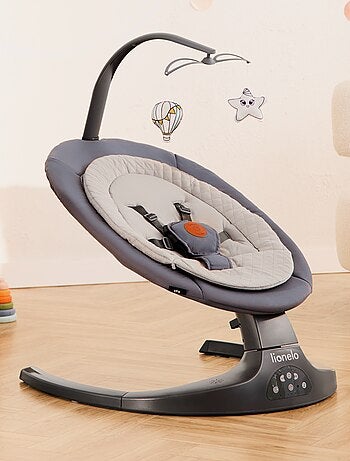 LIONELO Ralf - Hamaca y columpio eléctrico para bebé - Control remoto - 5 velocidades