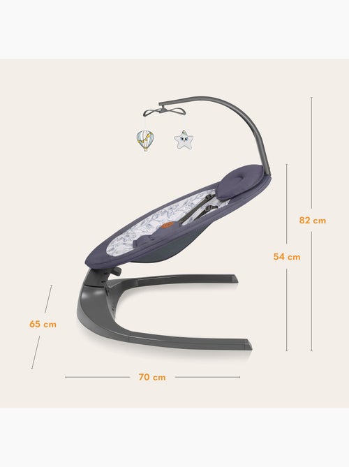 LIONELO Ralf - Hamaca y columpio eléctrico para bebé - Control remoto - 5 velocidades - Kiabi