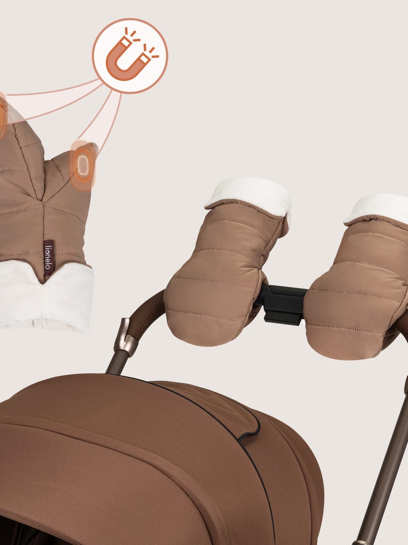 LIONELO Saco para Cochecito - Manopla para Cochecito - Universal - Impermeable Beige - Kiabi