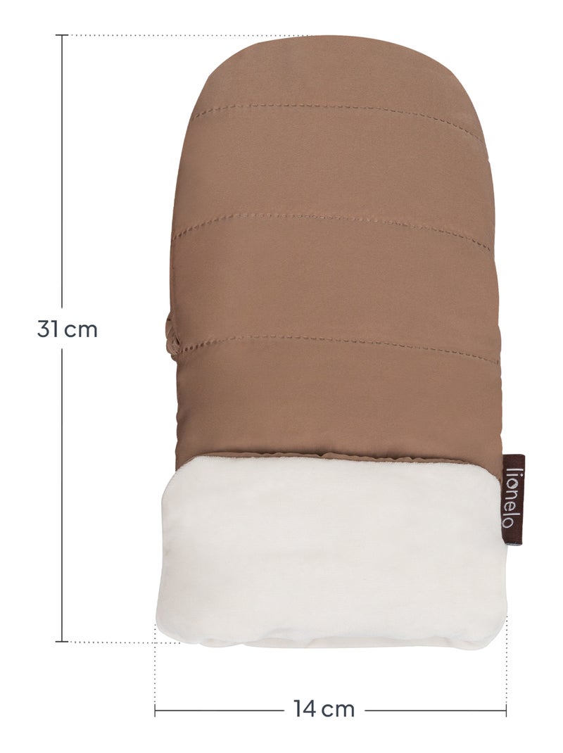 LIONELO Saco para Cochecito - Manopla para Cochecito - Universal - Impermeable Beige - Kiabi