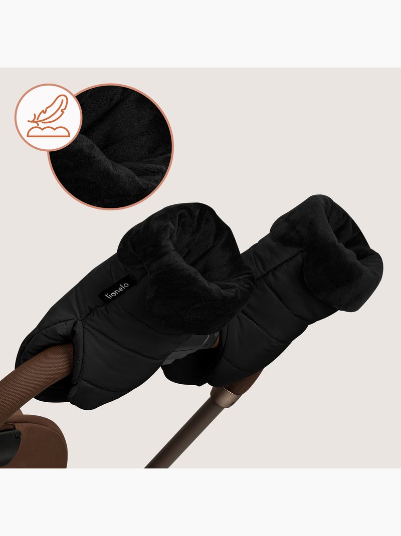 LIONELO Saco para Cochecito - Manopla para Cochecito - Universal - Impermeable Negro Negro - Kiabi