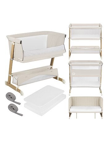 LIONELO Thomi Plus Cama 5 en 1 - Cuna colecho - Moisés - Parque infantil - Sofá cama - Hasta 100 kg