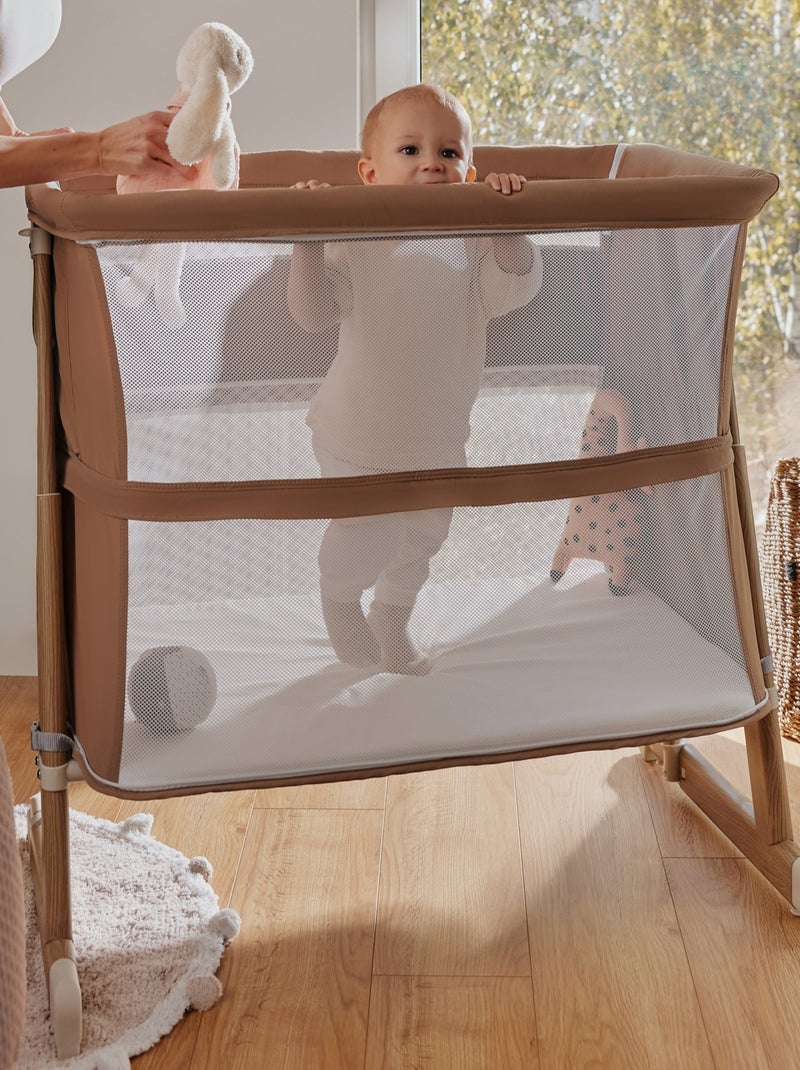 LIONELO Thomi Plus Cama 5 en 1 - Cuna colecho - Moisés - Parque infantil - Sofá cama - Hasta 100 kg Beige arena - Kiabi