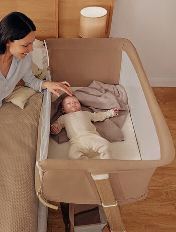LIONELO Thomi Plus Cama 5 en 1 - Cuna colecho - Moisés - Parque infantil - Sofá cama - Hasta 100 kg