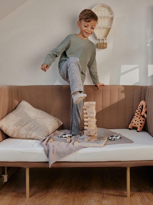 LIONELO Thomi Plus Cama 5 en 1 - Cuna colecho - Moisés - Parque infantil - Sofá cama - Hasta 100 kg - Kiabi