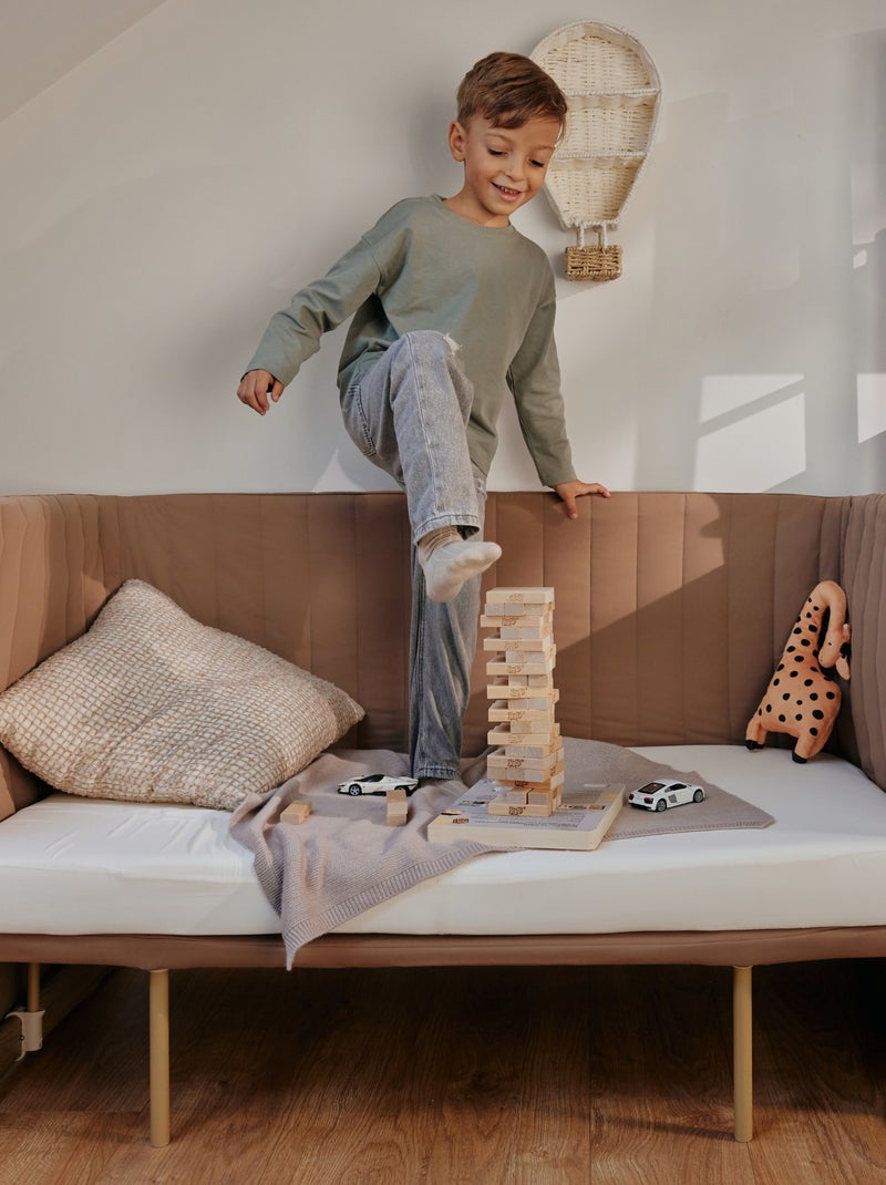 LIONELO Thomi Plus Cama 5 en 1 - Cuna colecho - Moisés - Parque infantil - Sofá cama - Hasta 100 kg Gris - Kiabi