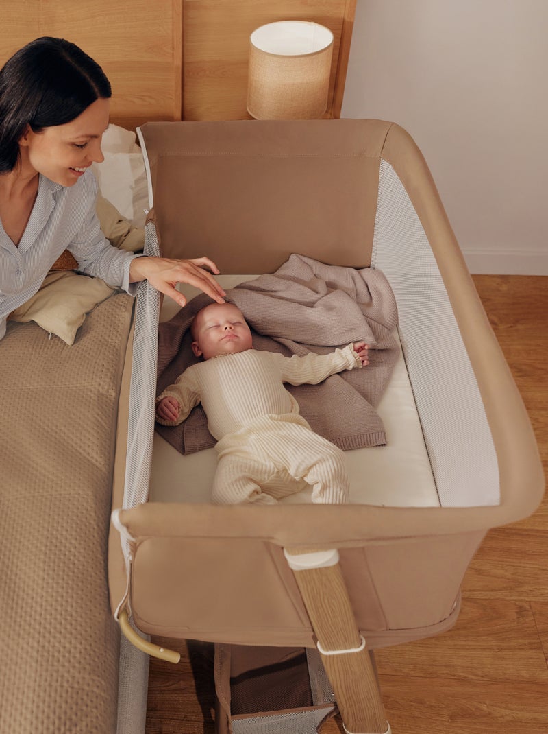 LIONELO Thomi Plus Cama 5 en 1 - Cuna colecho - Moisés - Parque infantil - Sofá cama - Hasta 100 kg Gris - Kiabi