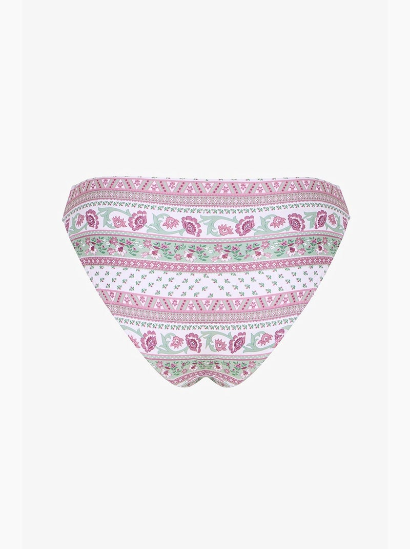 Liriane braguita de bikini floral de tiro medio penti Blanco Rosa - Kiabi
