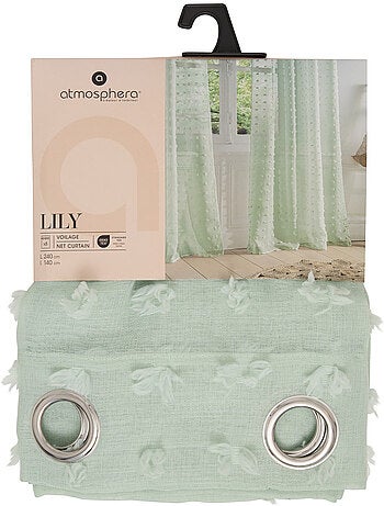 Lirio voile 240x140cm verde celadón