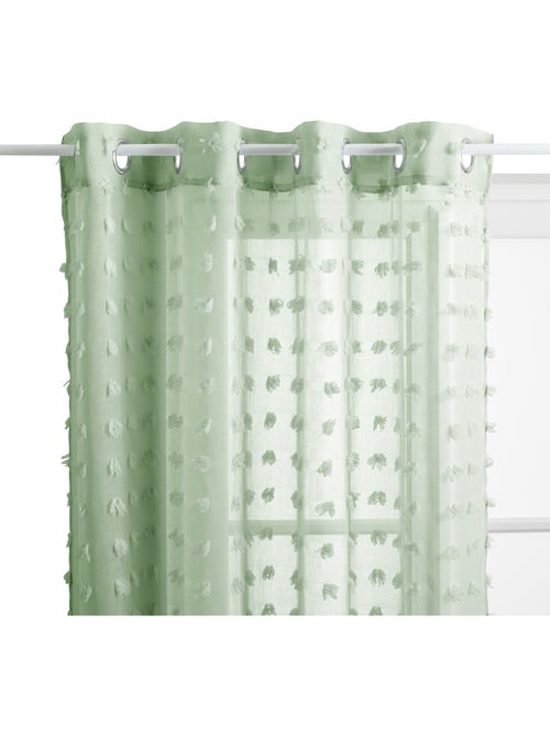 Lirio voile 240x140cm verde celadón - Kiabi