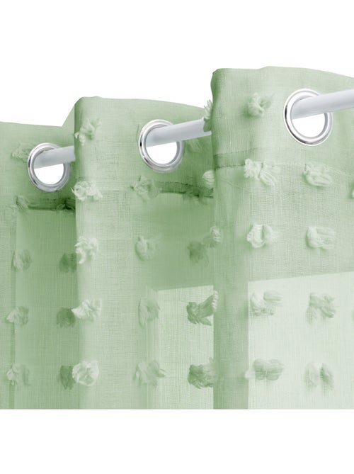Lirio voile 240x140cm verde celadón - Kiabi