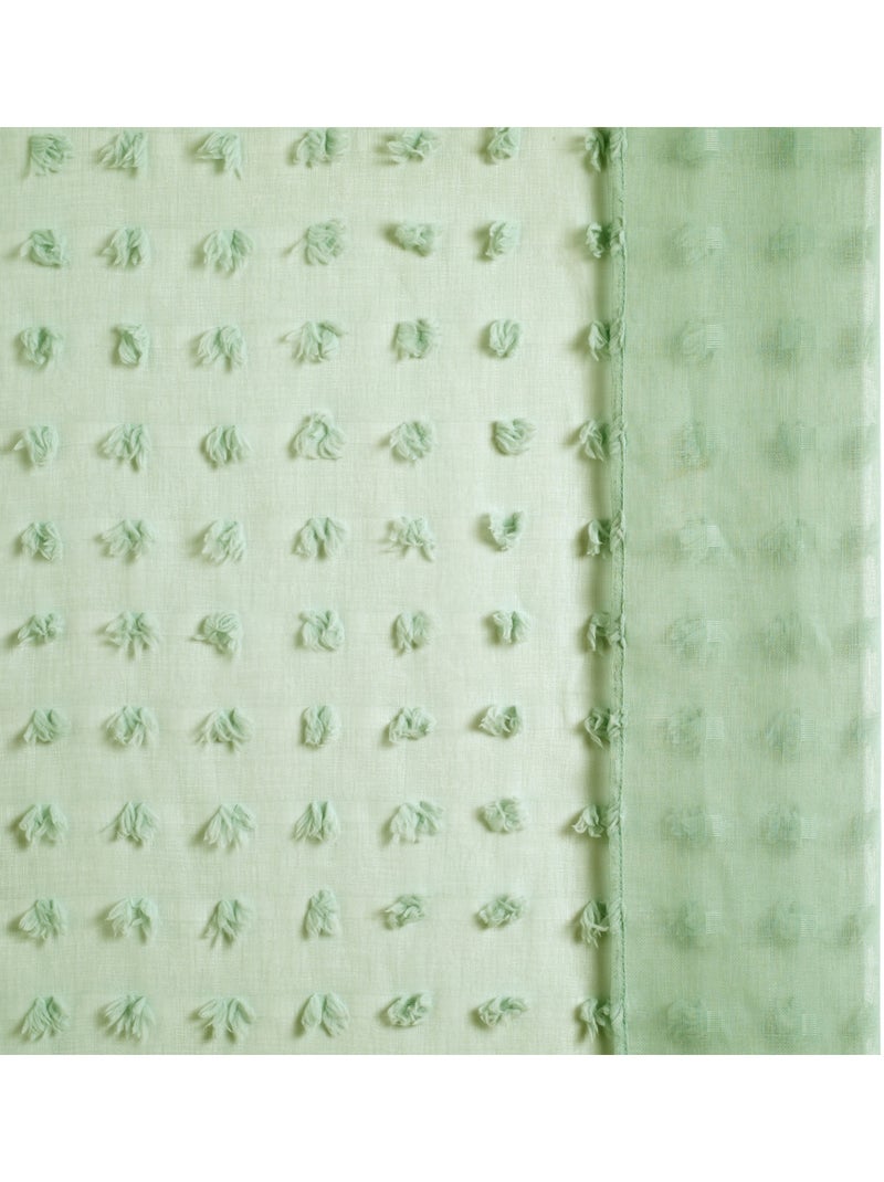 Lirio voile 240x140cm verde celadón Verde claro - Kiabi