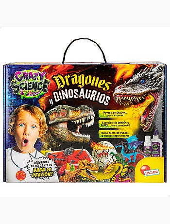 Lisciani juego de dinosaurios y dragones crazy science