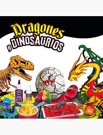Lisciani juego de dinosaurios y dragones crazy science
