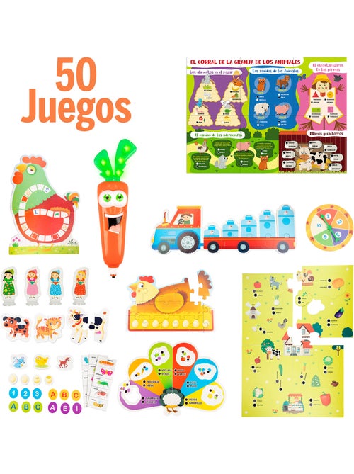 Lisciani juego de mesa 50 juegos c/bolígrafo parlante carotina - Kiabi