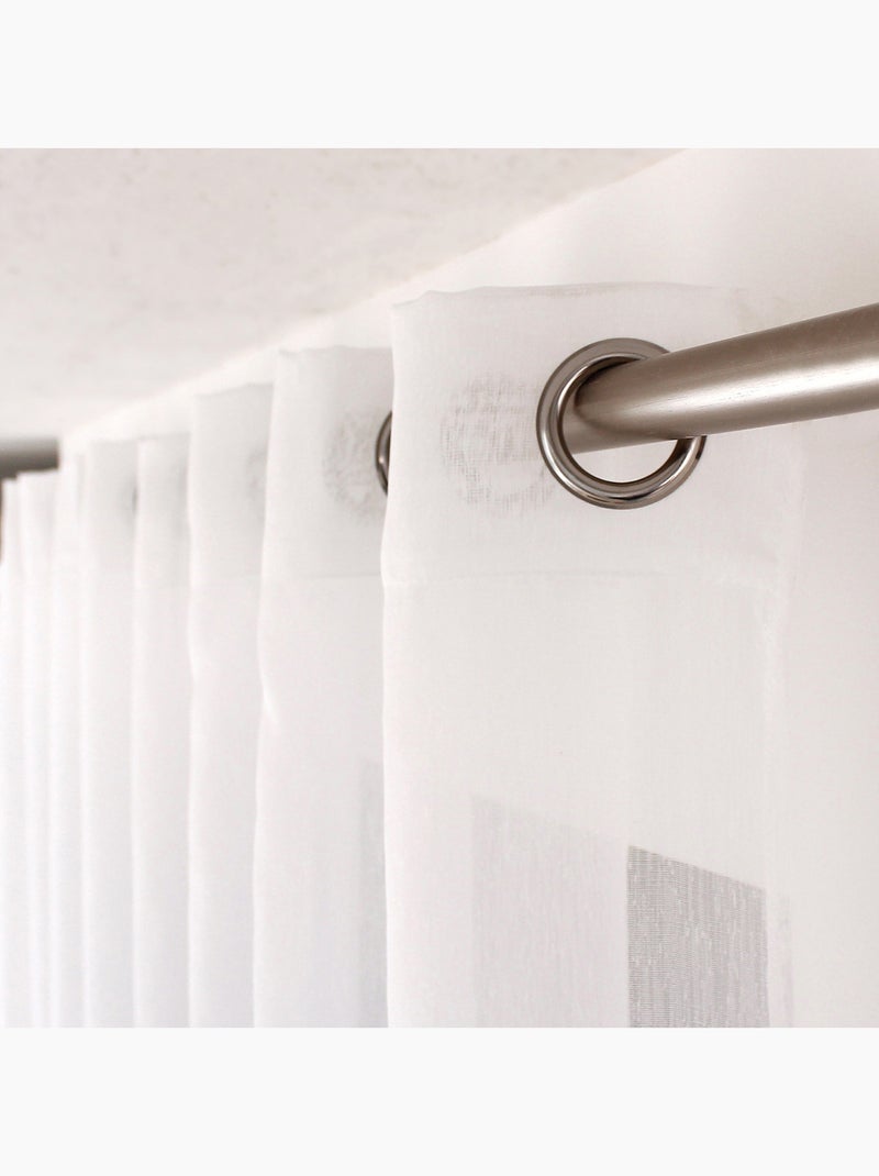 Liso con ojales grandes Beige claro - Kiabi