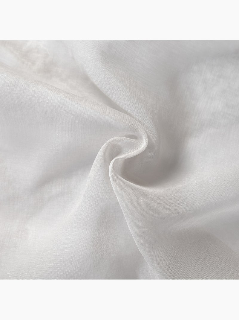 Liso con ojales grandes Blanco - Kiabi