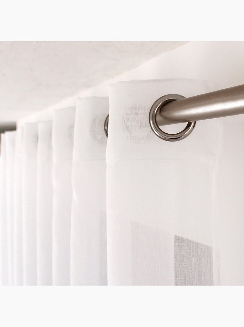 Liso con ojales grandes Blanco - Kiabi