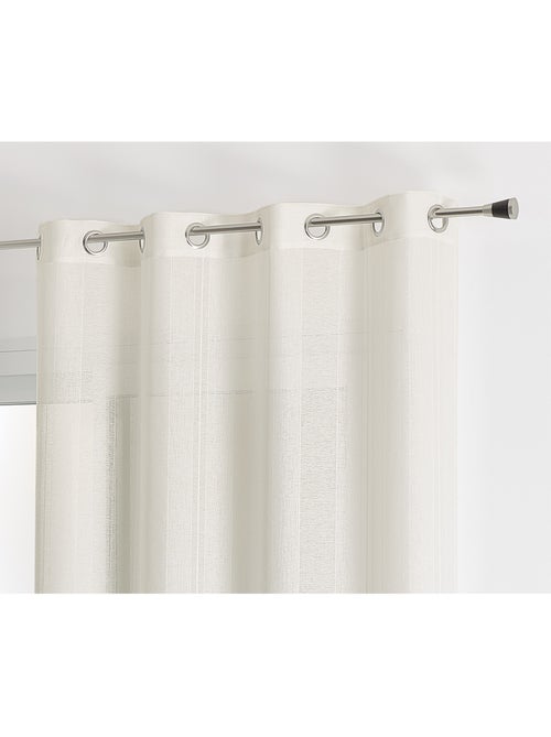 Liso con rayas bordadas - Kiabi
